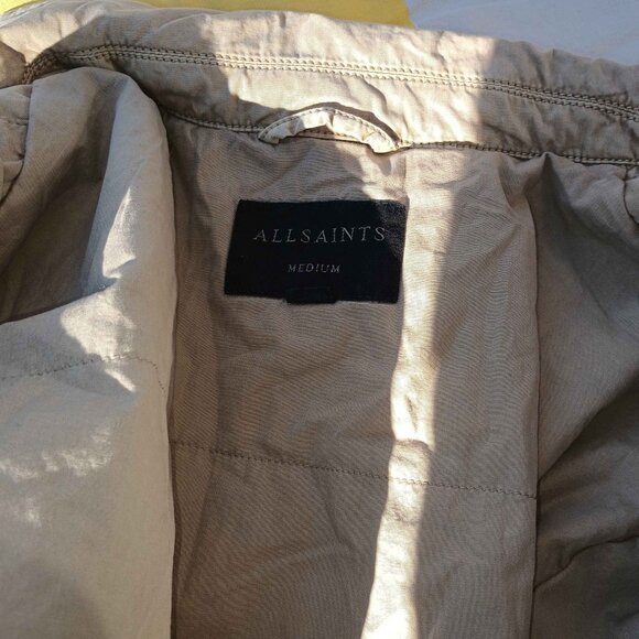 Allsaints beige utility jacket, 100% cotton - Picture 5 of 10